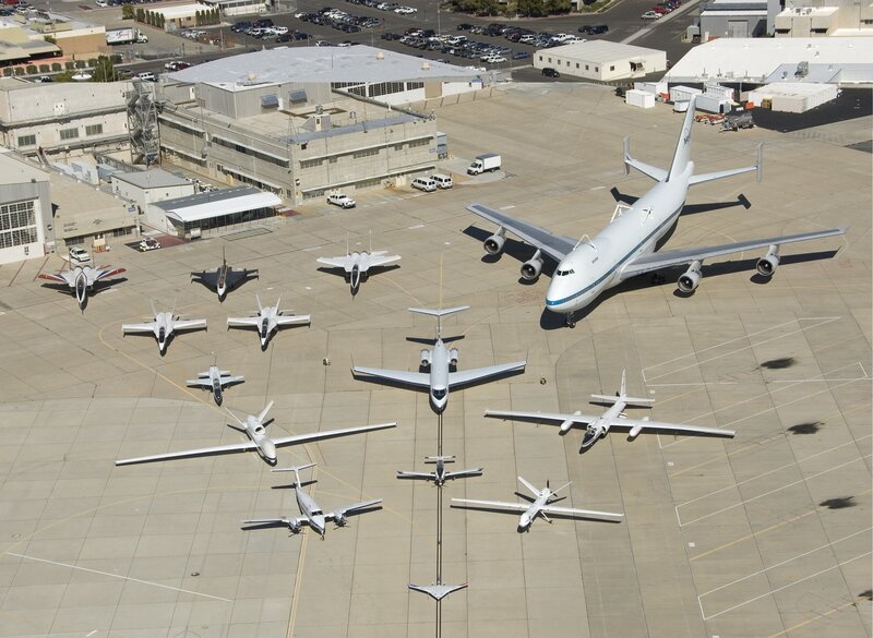 Aircraft on an airfield