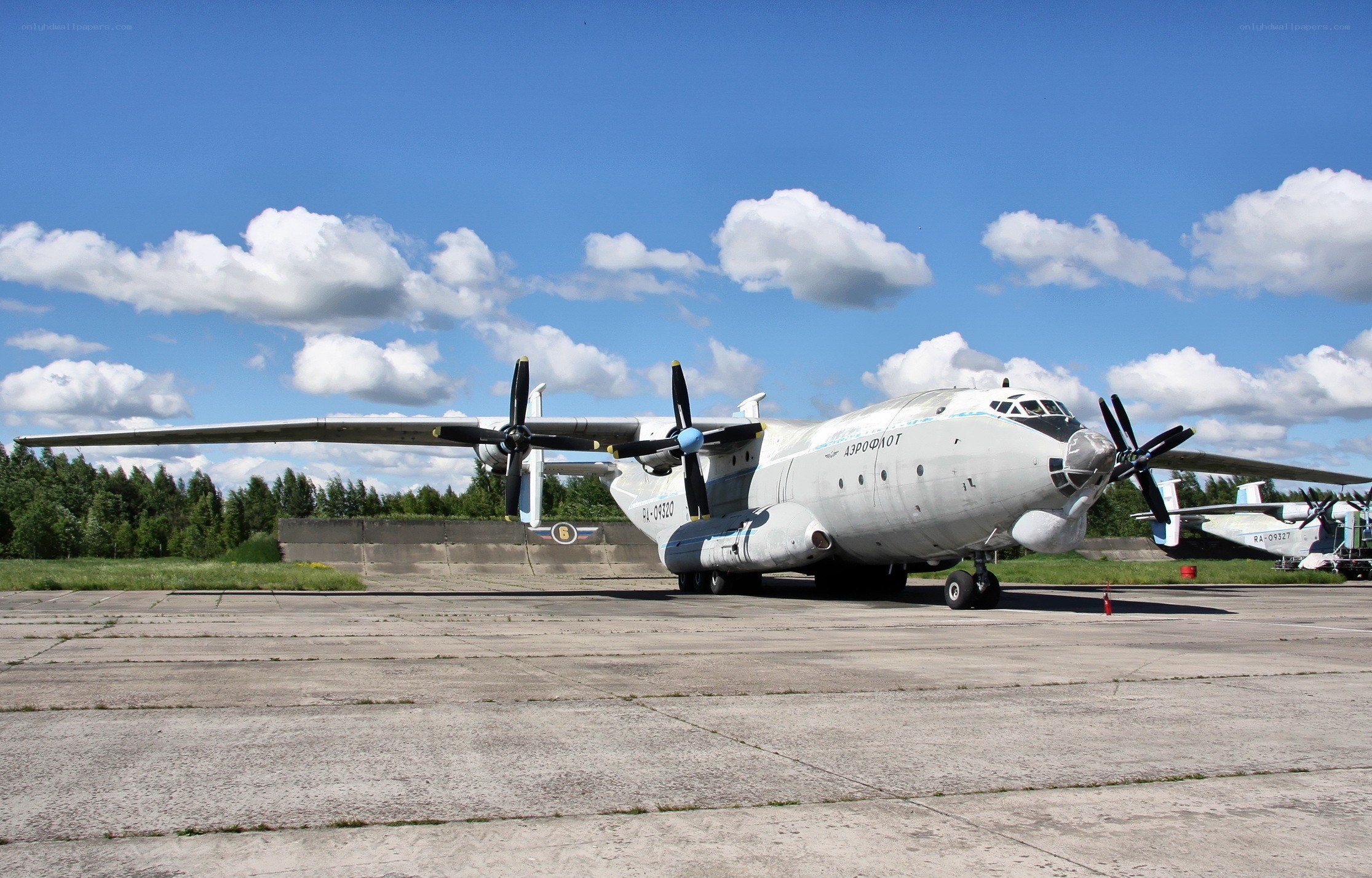 Aircraft on an airfield