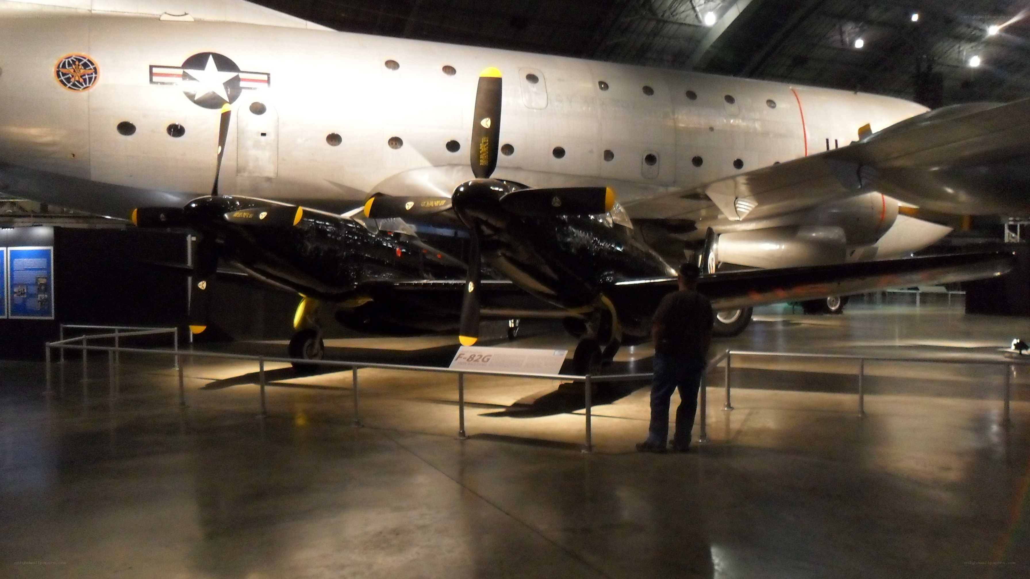 aircraft on display in museum