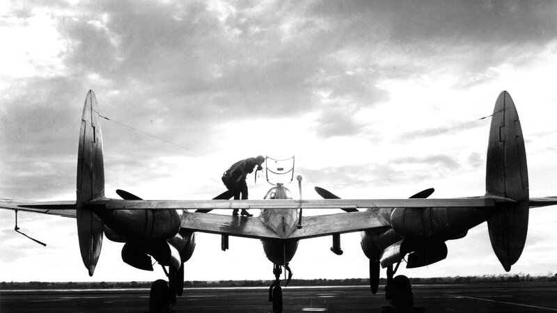 Aircraft on Runway — Black