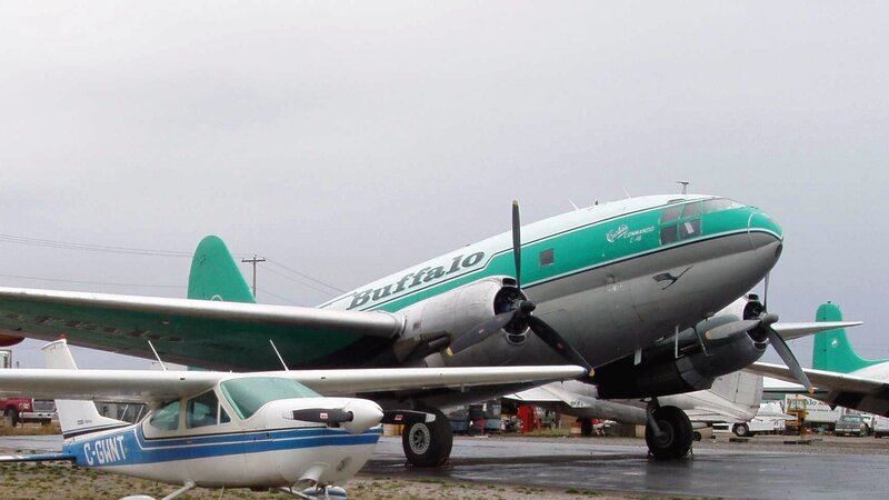 Aircraft on Tarmac — Green