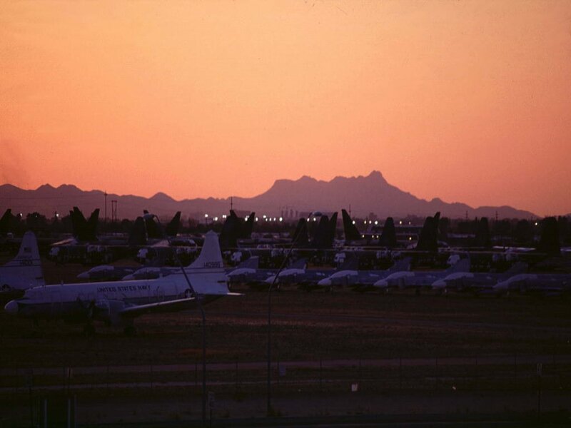 Aircraft on Tarmac — Orange