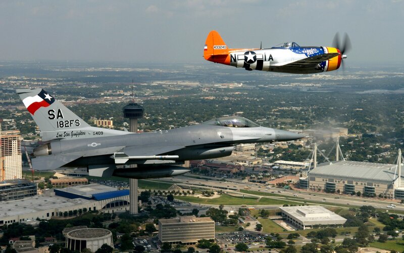 Aircraft over City