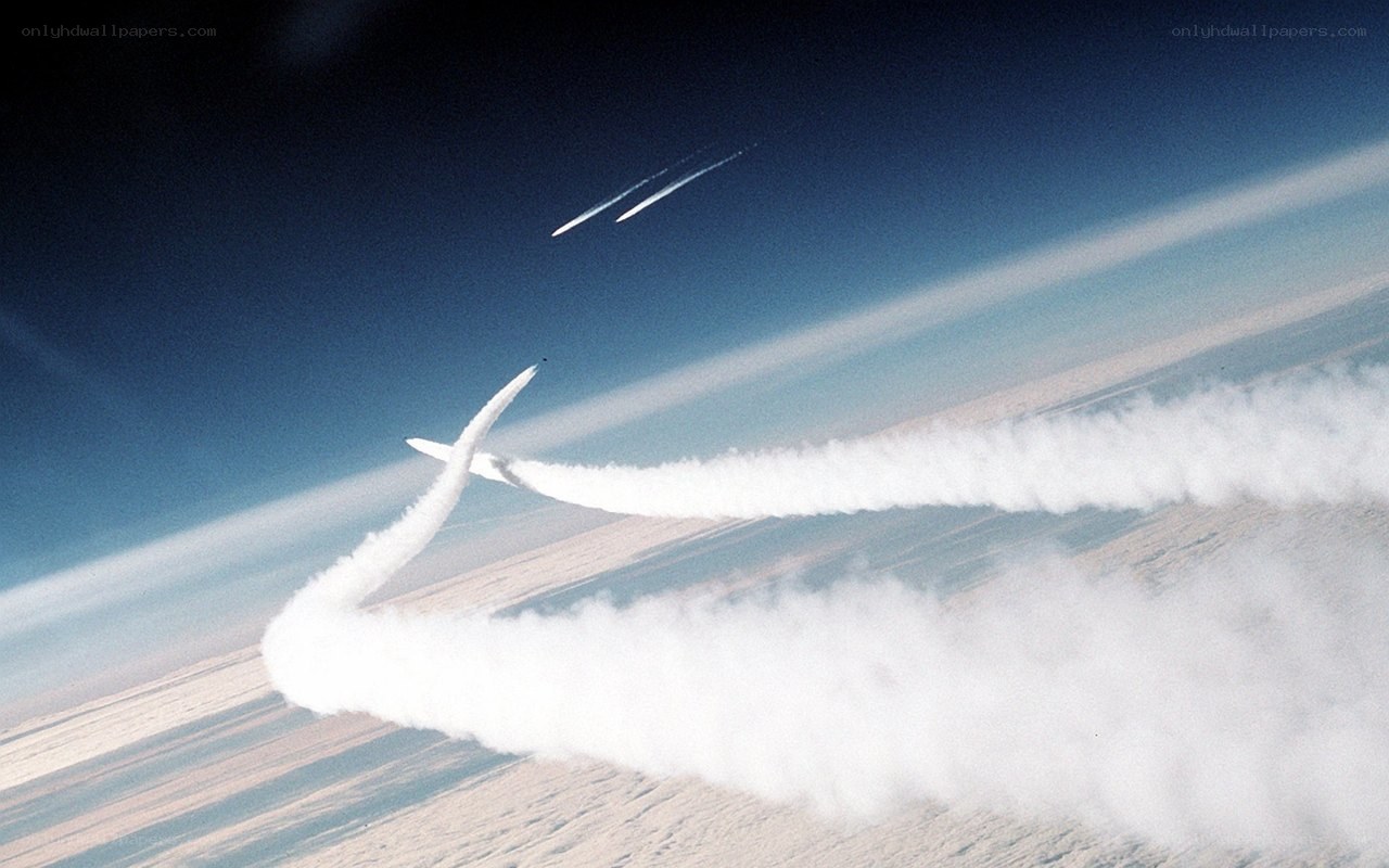 Aircraft performing aerial maneuvers
