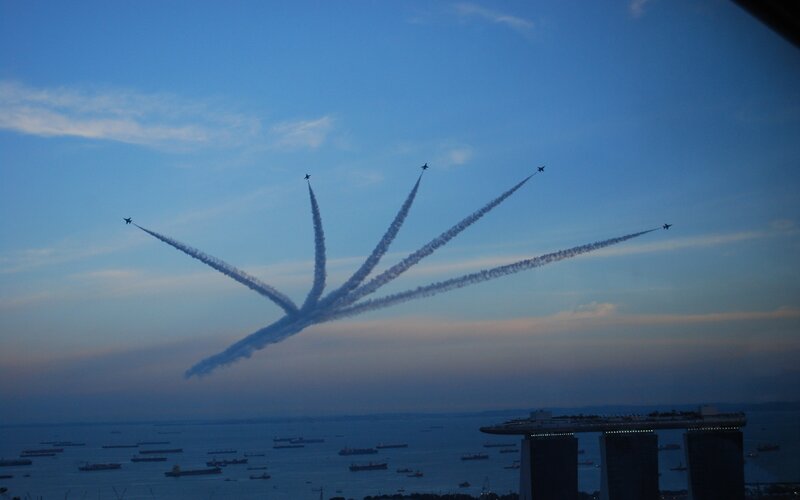 Aircraft Performing Aerobatics