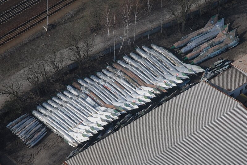Aircraft storage yard