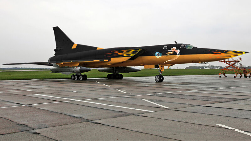 Aircraft with Flame Design