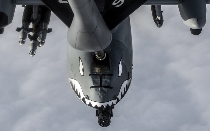 Aircraft with Shark Face