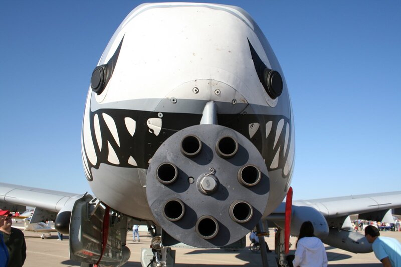 aircraft with shark mouth