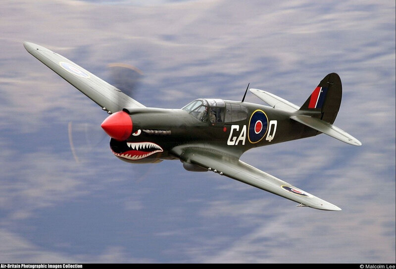 Aircraft with Shark Mouth — Gray