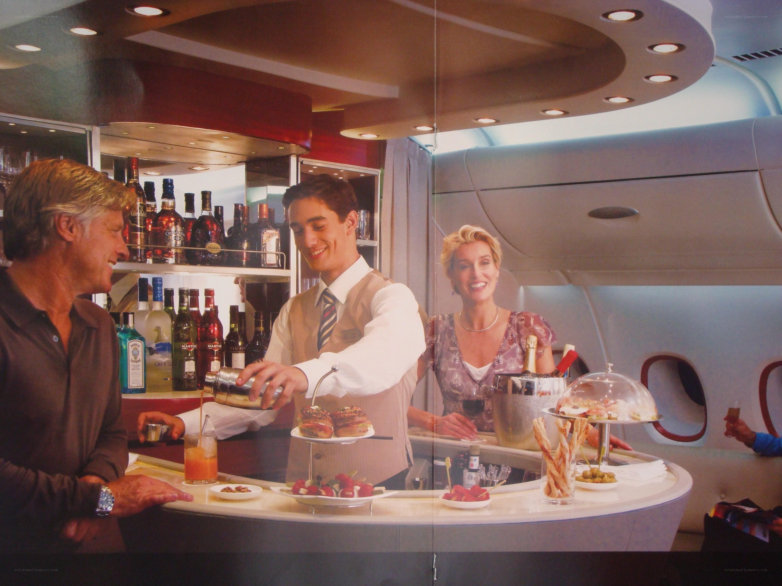 Airline bar service