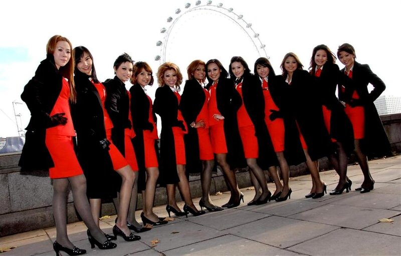 Airline cabin crew in London