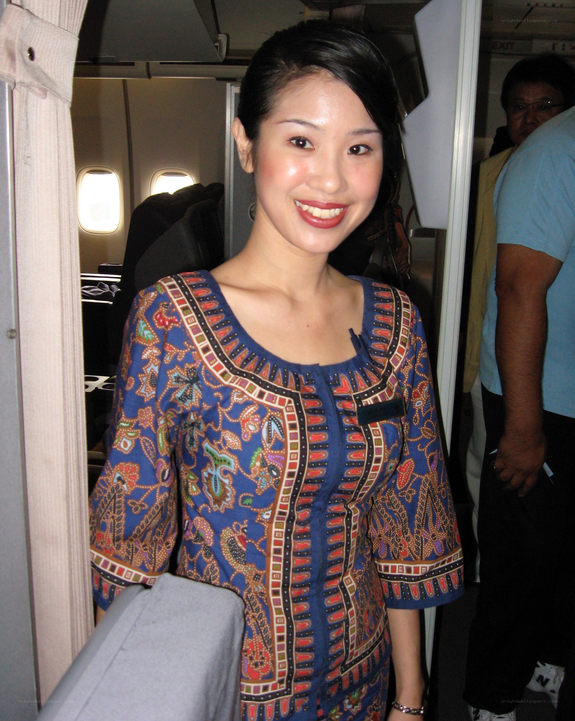 airline crew member smiling