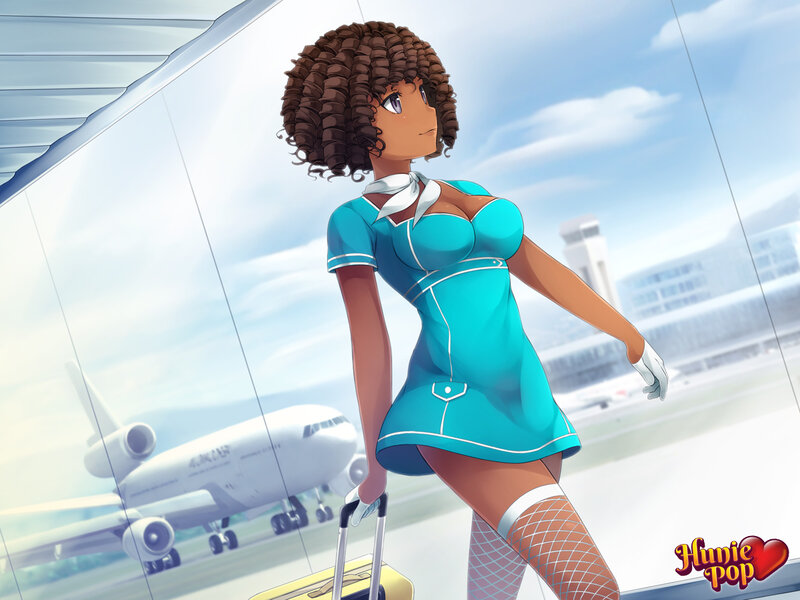 Airline Stewardess — Blue