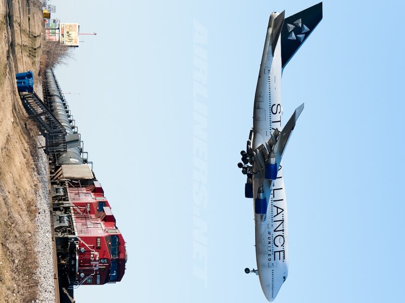 Airplane and Train