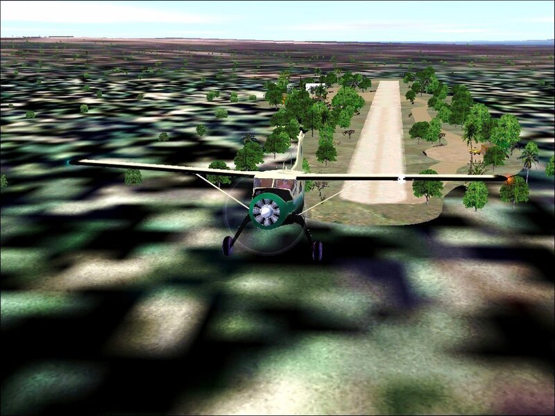 airplane approaching runway