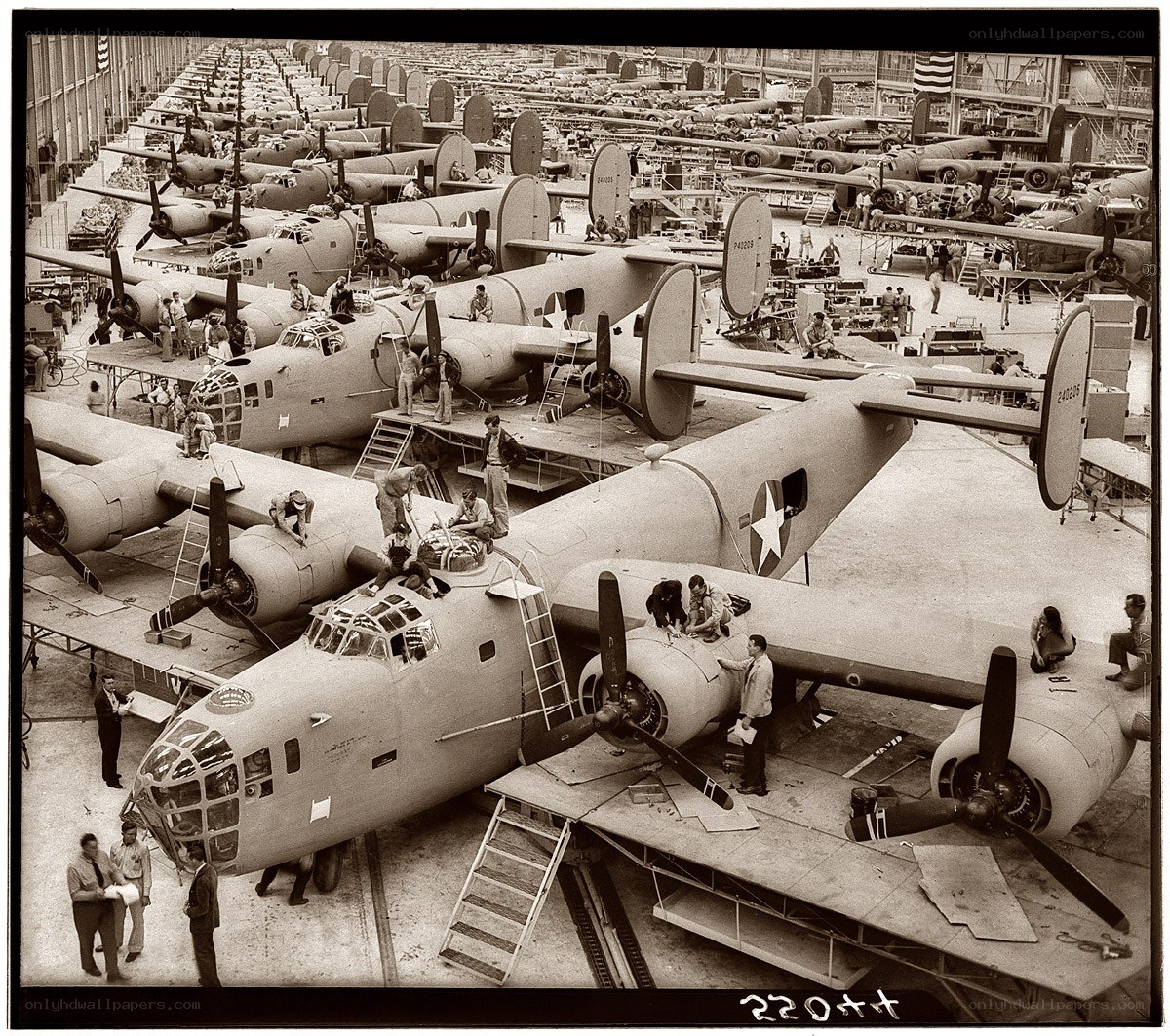 Airplane assembly line