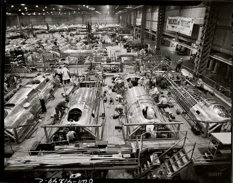 Airplane assembly line
