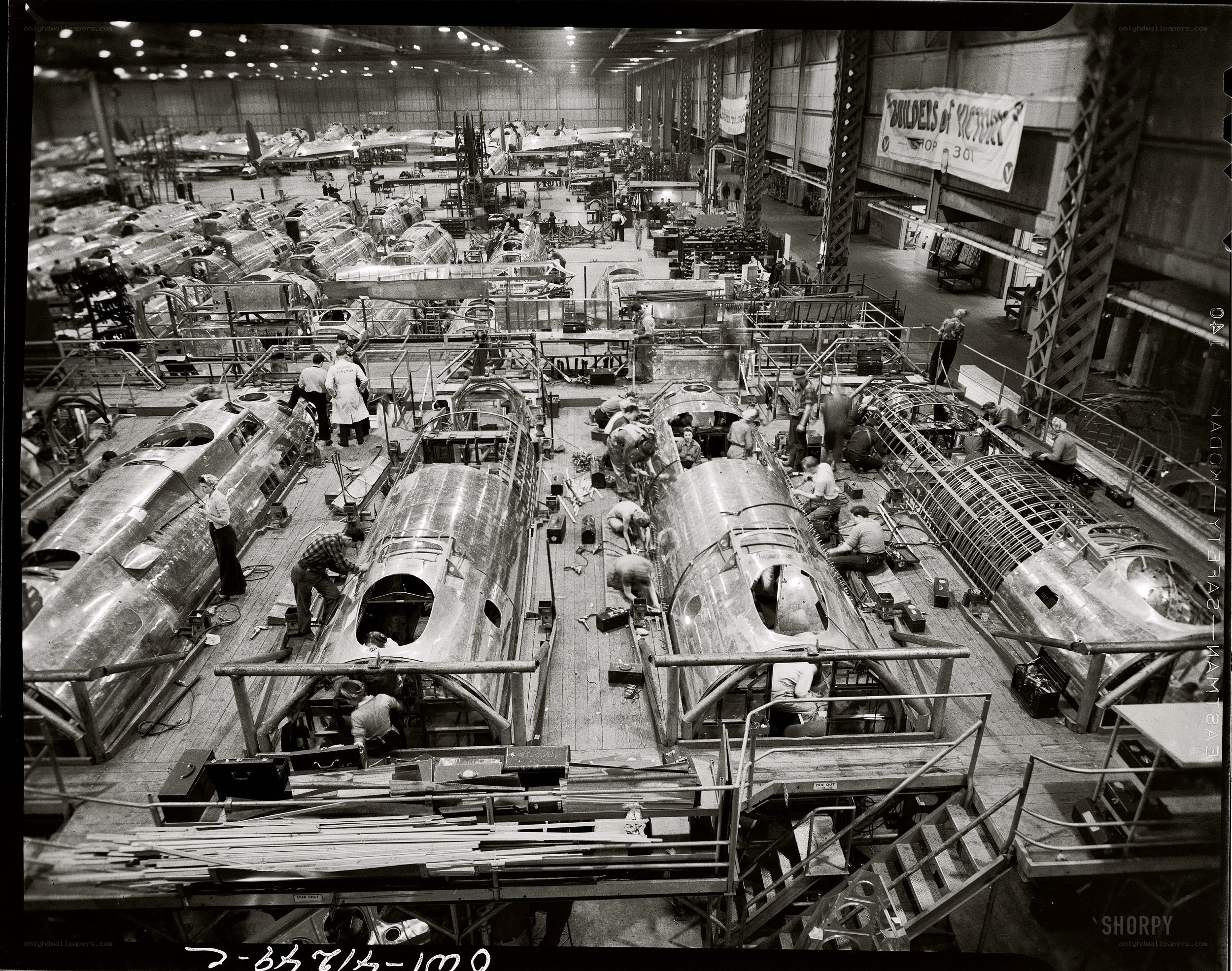 Airplane assembly line