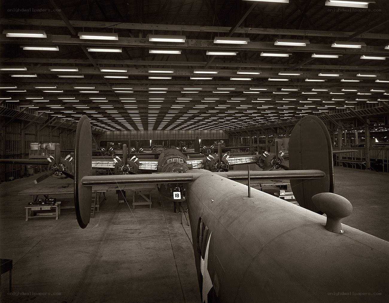 Airplane assembly line