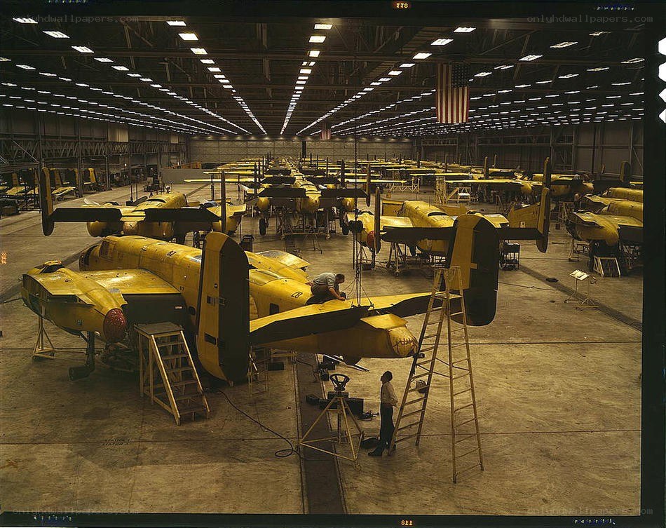 Airplane assembly line