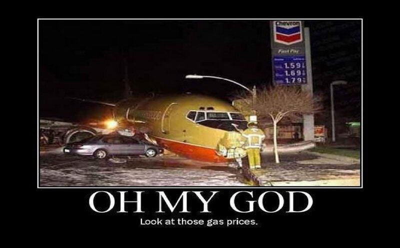 Airplane at Gas Station
