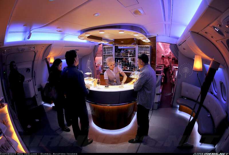 Airplane bar service