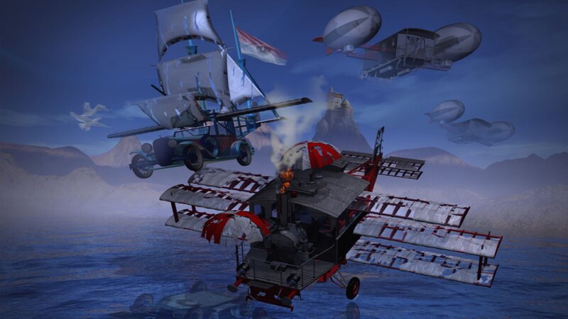 Airplane Battle Scene