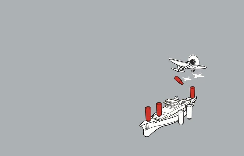 airplane bombing ship