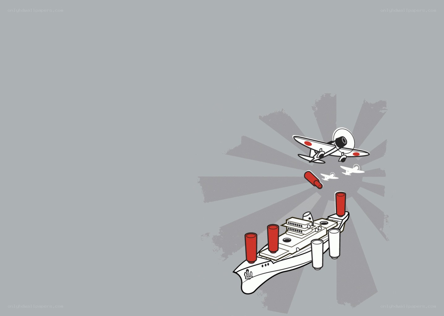 airplane bombing ship