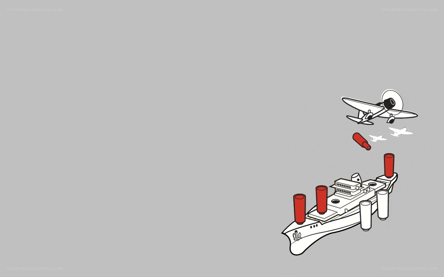 airplane bombing ship