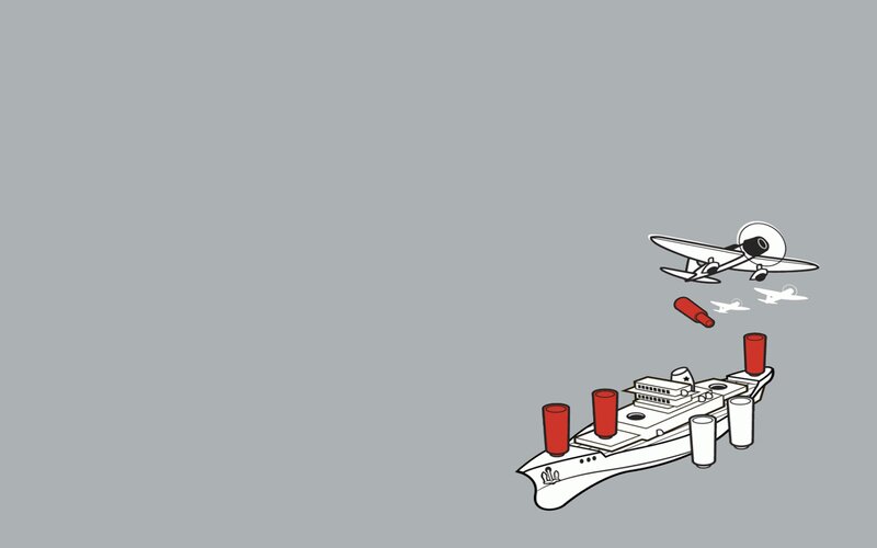 Airplane Bombing Ship — Gray