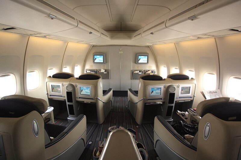 Airplane Business Class Cabin