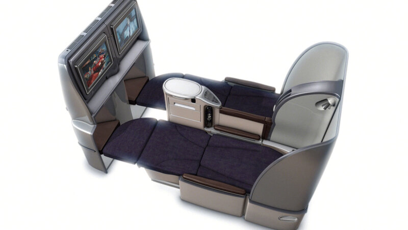 Airplane Business Class Seat — Gray
