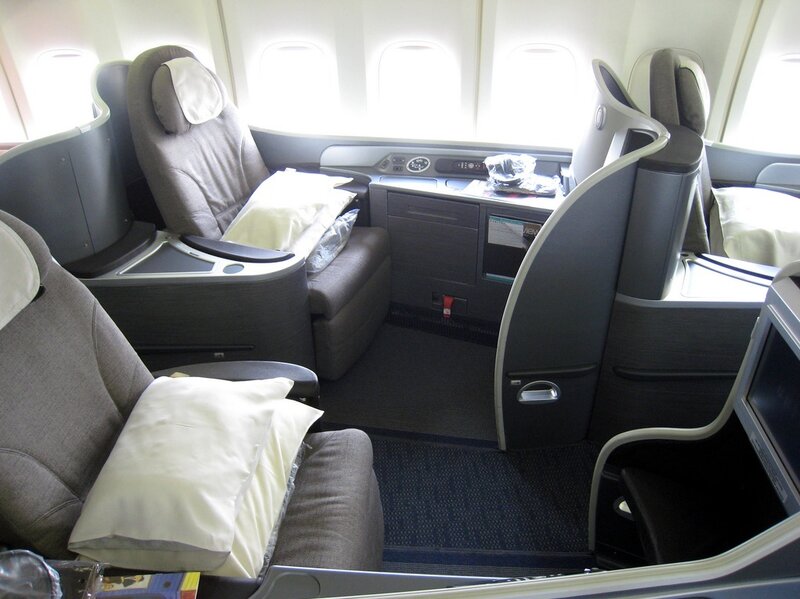 Airplane Business Class Seats — Gray