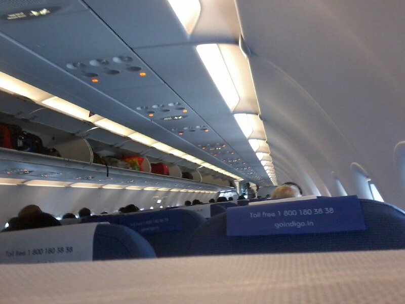Airplane Cabin Interior — Blue, Calm