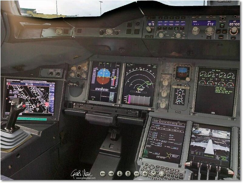Airplane Cockpit — Black, Technical, Photograph, Control Panel