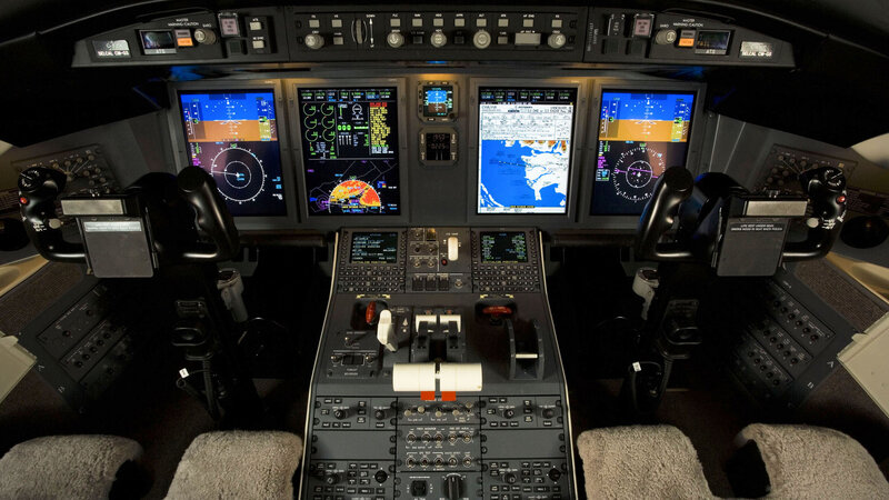 Airplane Cockpit — Black, Technical, Photograph, Control Panels