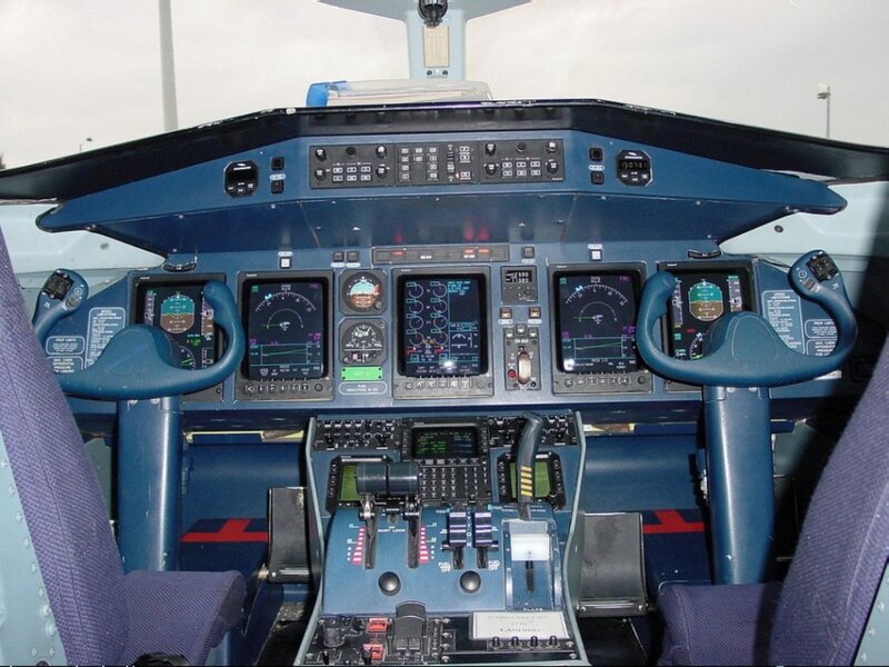 Airplane Cockpit — Blue