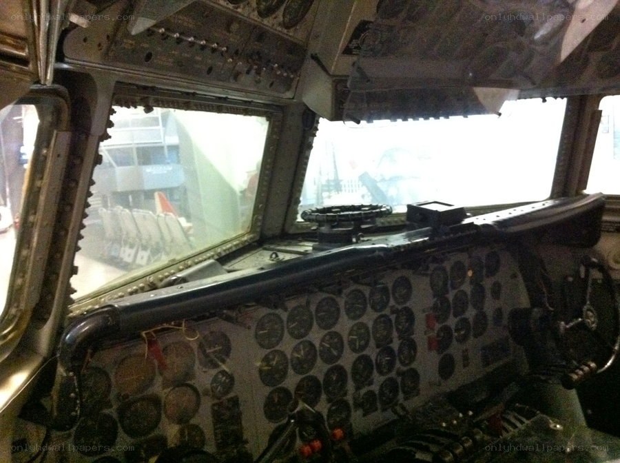 airplane cockpit interior