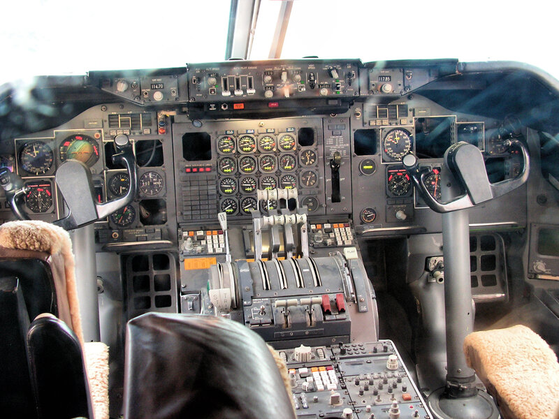airplane cockpit interior