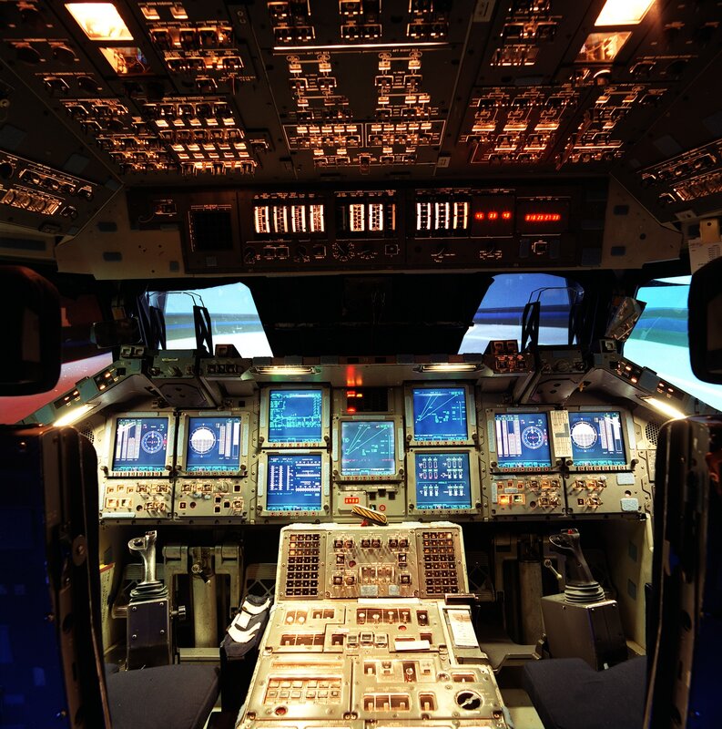 airplane cockpit interior