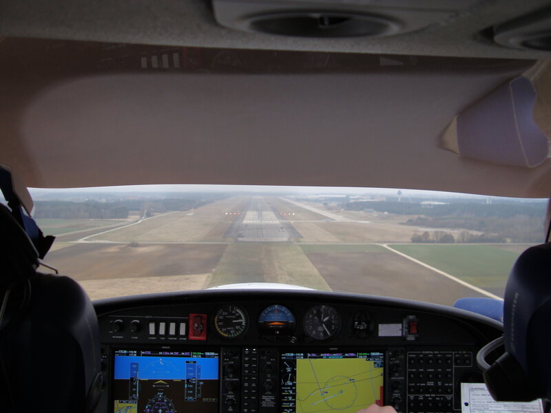 Airplane Cockpit View — Black