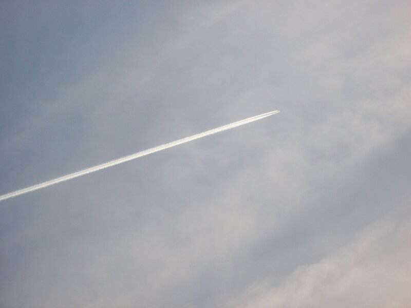 Airplane Contrail — Gray