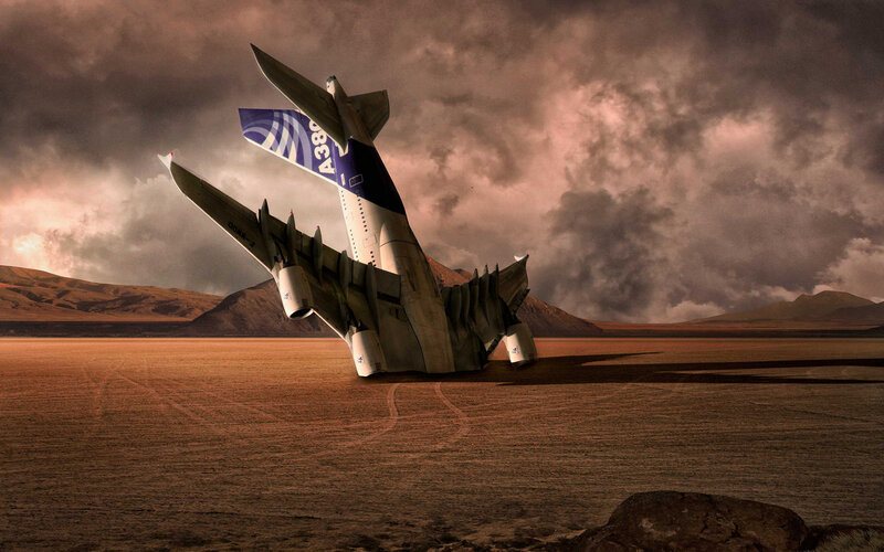 Airplane Crash in Desert
