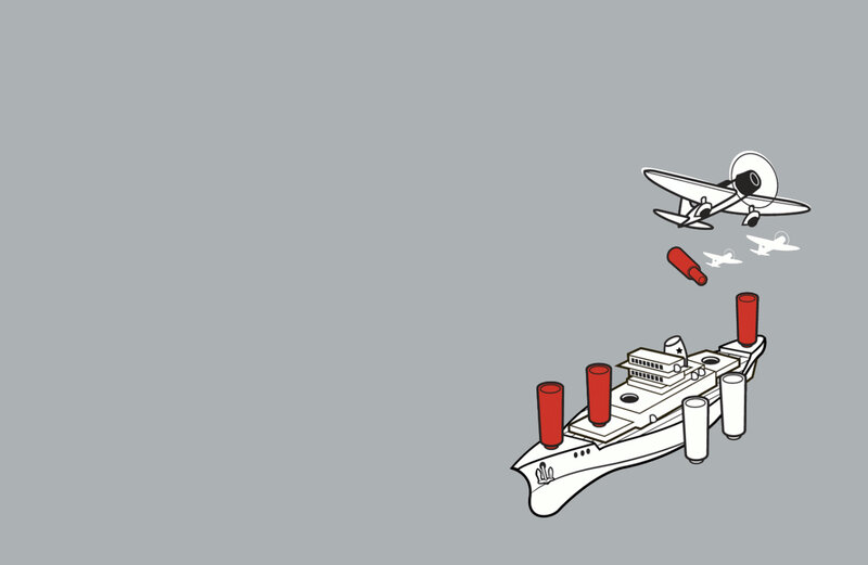Airplane Dropping Bomb — Dramatic