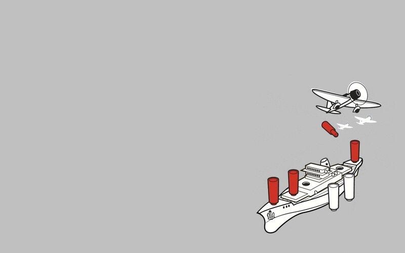 Airplane Dropping Bomb — Gray, Dramatic, Illustration, Ship