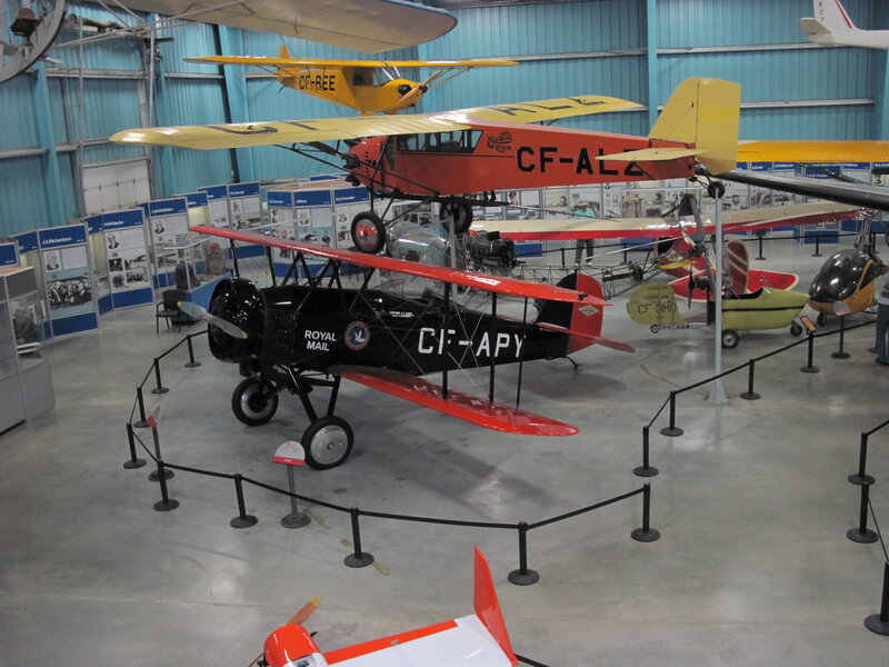 Airplane Exhibit in Museum — Black