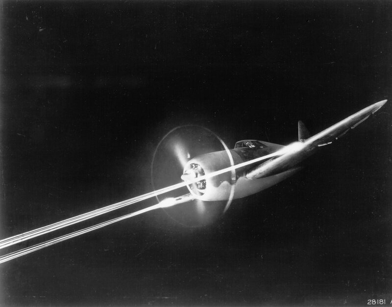 Airplane Firing Cannons