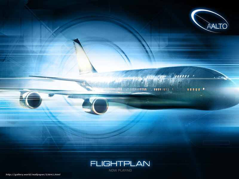 Airplane flight plan wallpaper